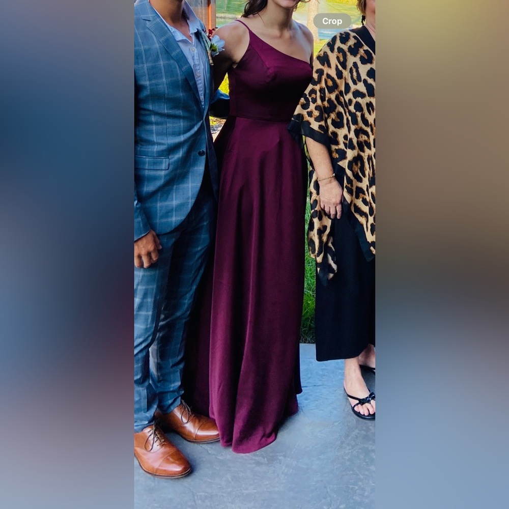 David's bridal 'wine' dress